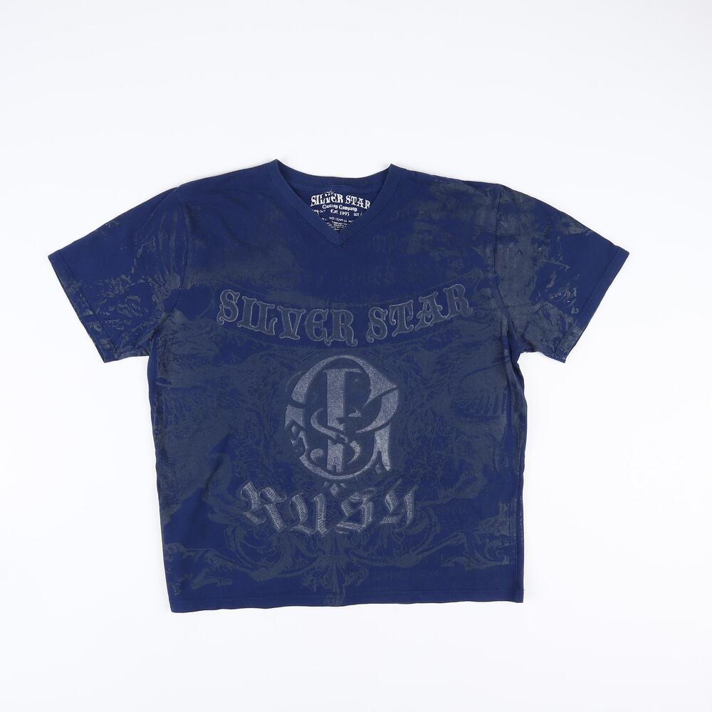 Silver Star Casting Company AOP T-Shirt Mens Large Dark Blue